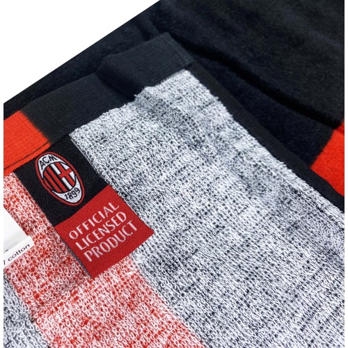TOALLA DE PLAYA SPORT MILAN Miura GRANDE cm. 90 x 170 ORIGINAL A.C. MILAN con Toallero Mochila