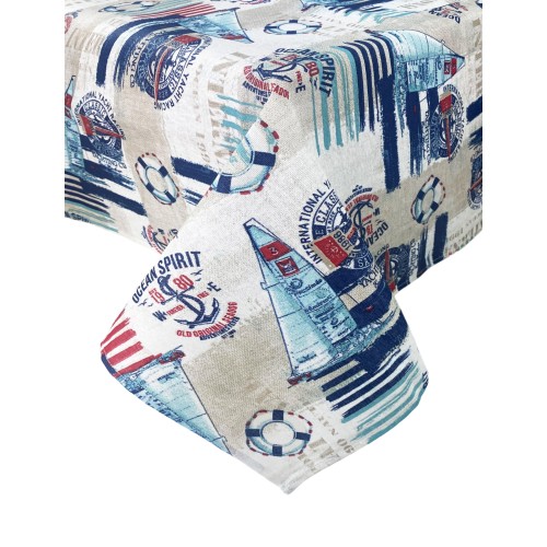 MANTEL ANTIMANCHAS TORINO RESINADO MARE VELA Azul