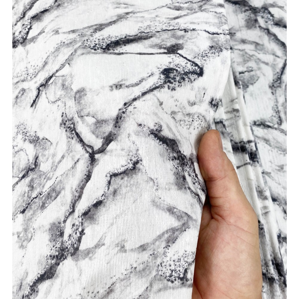 stain-resistant TORINO resin-coated TABLECLOTH White marbled marble effect