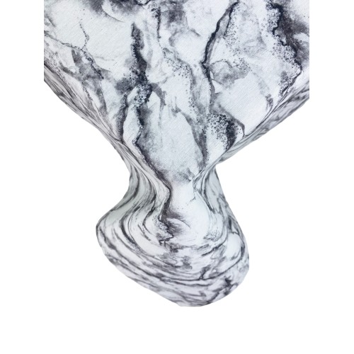 stain-resistant TORINO resin-coated TABLECLOTH White marbled marble effect