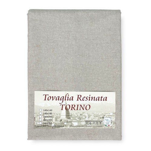 MANTEL ANTIMANCHAS TORINO RECUBIERTO DE RESINA Color liso ECRÙ