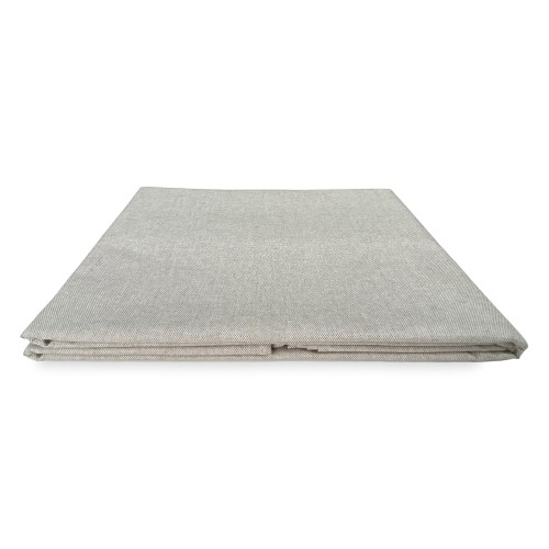 STAIN-RESISTANT TABLECLOTH RESIN-COATED TORINO Solid color ECRÙ