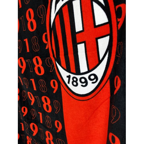 SERVIETTE DE PLAGE SPORT MILAN MESURES CM.70X140 ORIGINAL A. C. MILAN AVEC un SAC à dos TEXFAMILY le prendre