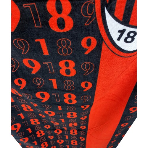 MILAN SPORT BEACH TOWEL size cm. 70X140 ORIGINAL A.C. MILAN WITH BACKPACK tex family CARRY