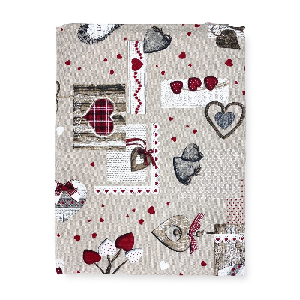 NAPPE RÉSISTANTE AUX TACHES RÉSINE TORINO Tyrolien HOUX Rouge