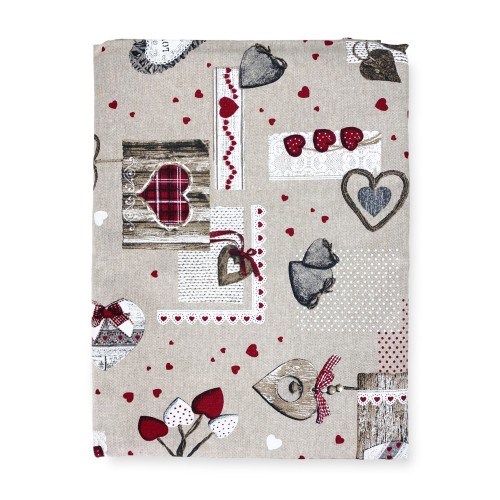 NAPPE RÉSISTANTE AUX TACHES RÉSINE TORINO Tyrolien HOUX Rouge