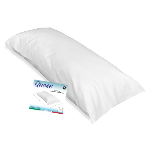 Funda de almohada QUEEN para cojín de cama Maxi Tamaño cm. 55 x 160