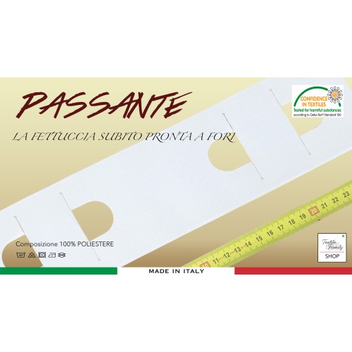 WEBBING for CURTAIN Riloga CURTAIN CURLER Mod. PASSANTE A Metro Made in Italy