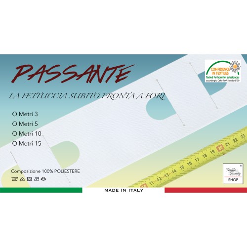 WEBBING für CURTAIN Riloga CURTAIN CURLER Mod. PASSANTE Hergestellt in Italien