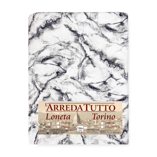 TELO ARREDO copritutto GRAN FOULARD COPRILETTO copridivano TESSUTO MARMO Marmorizzato Bianco