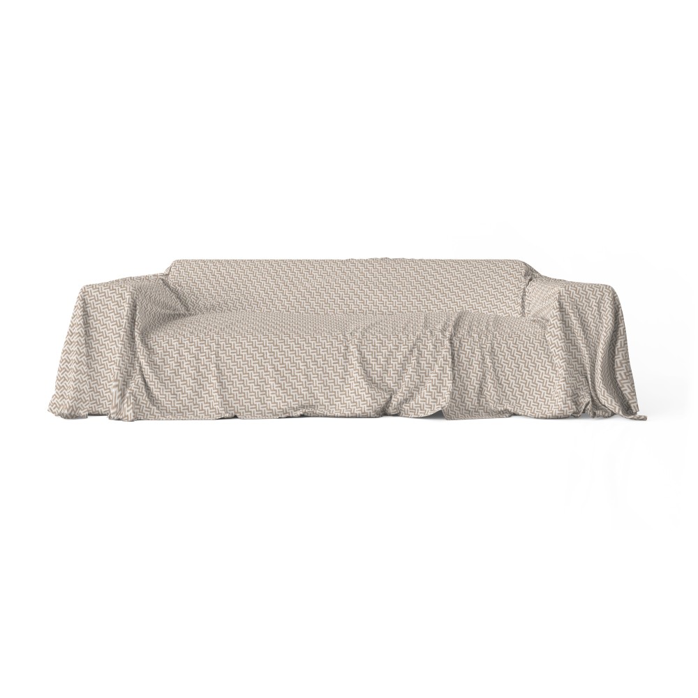 FURNISHING TOWEL cover GRAN SCARF BEDSPREAD sofa cover FASHION FABRIC Beige