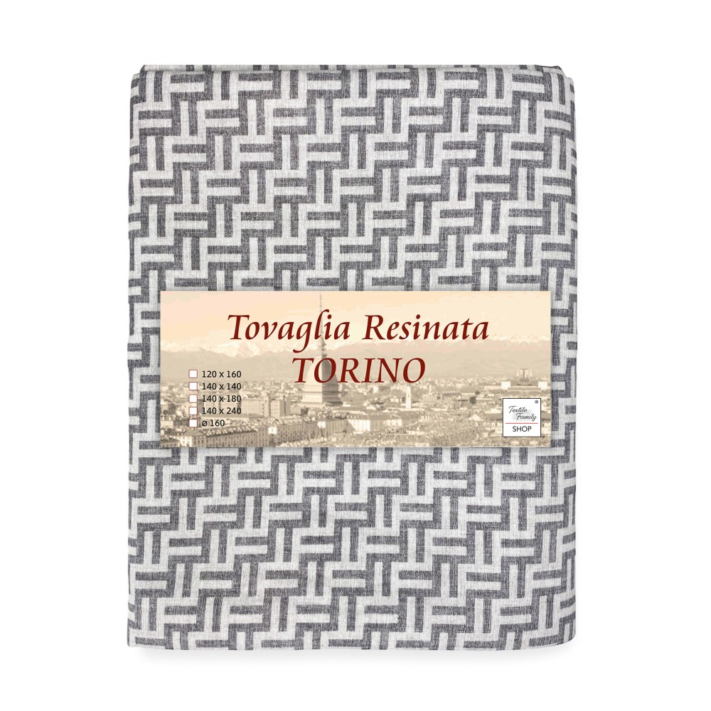 stain-resistant TORINO Fashion grey stain-resistant tablecloth