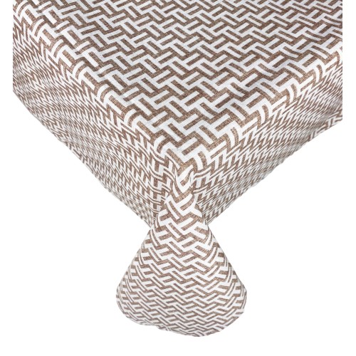 STAIN-RESISTANT TABLECLOTH RESINATED TORINO Fashion beige