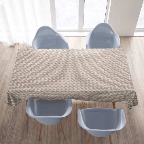STAIN-RESISTANT TABLECLOTH RESINATED TORINO Fashion beige