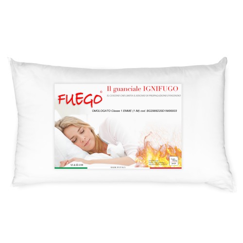 OREILLER IGNIFUGE RETARDATEUR DE FLAMME Made in Italy