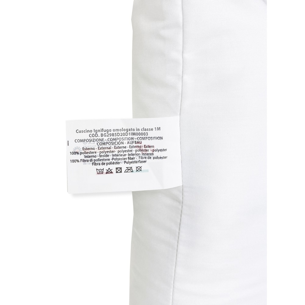 GUANCIALE Flame retardant cushion Made in Italy