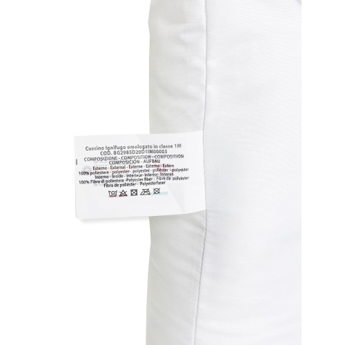 GUANCIALE Flame retardant cushion Made in Italy