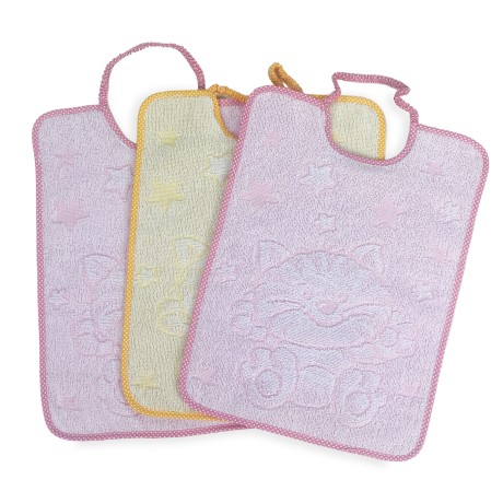 SET 3 BIBS CUDDLE BABY BIBS...