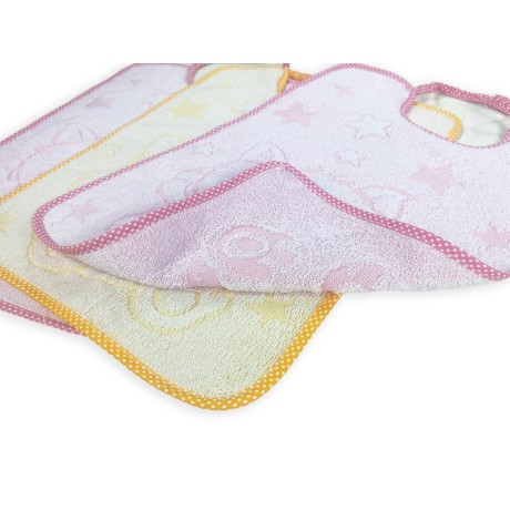 SET 3 BIBS CUDDLE BABY BIBS...