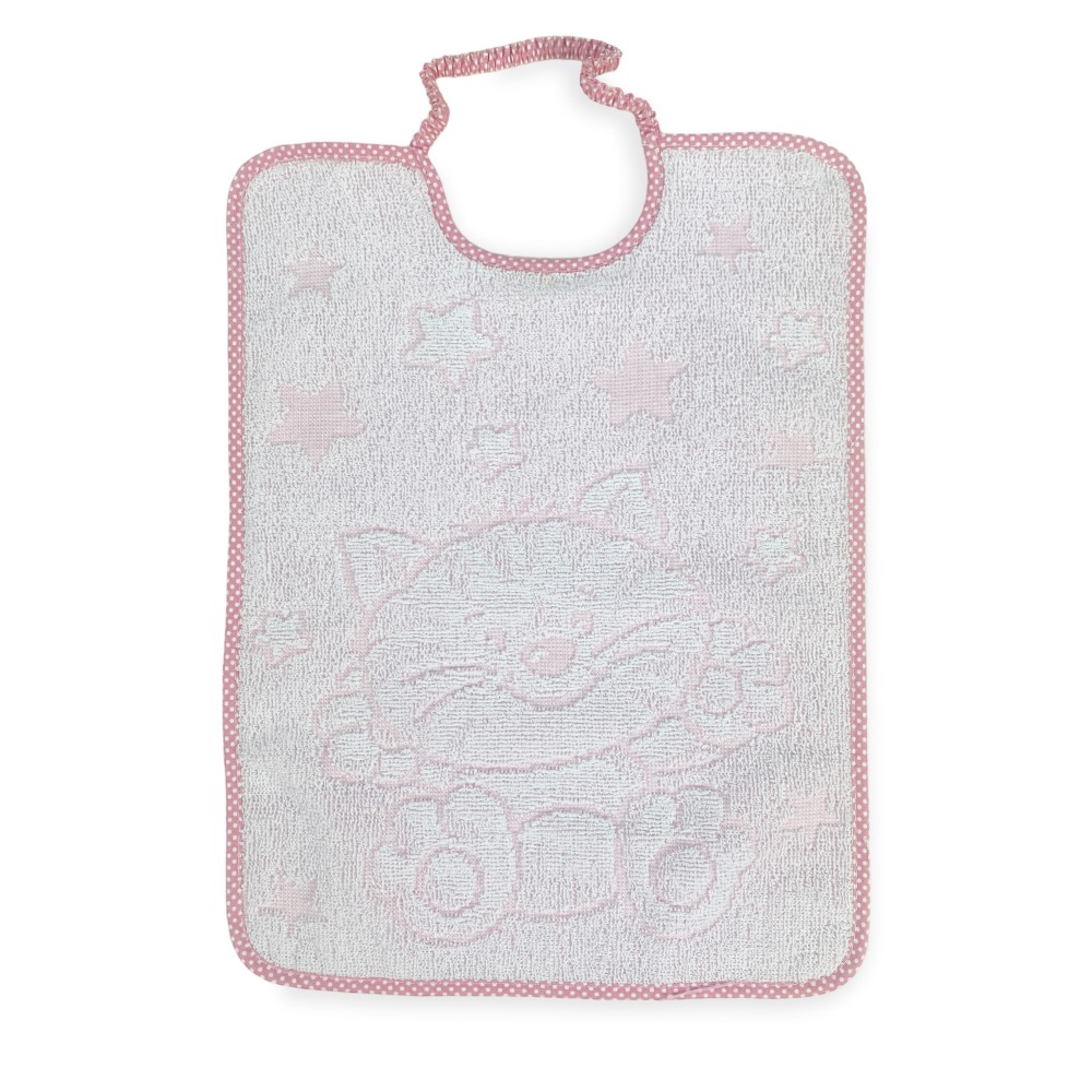 SET 3 BIBS CUDDLE BABY BIBS CM. 29x35 Pure Cotton Elastic Gag