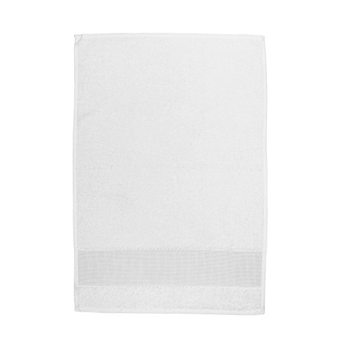 SET OF 3 KINDERGARTEN TOWELS IN SOLID COLOR All White with AIDA canvas for embroidery
