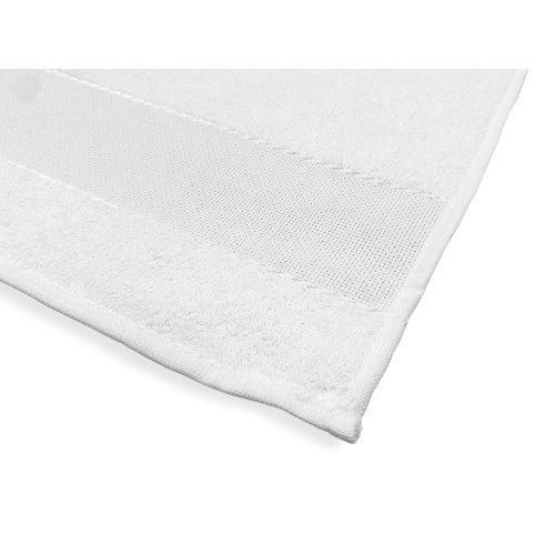 SET OF 3 KINDERGARTEN TOWELS IN SOLID COLOR All White with AIDA canvas for embroidery