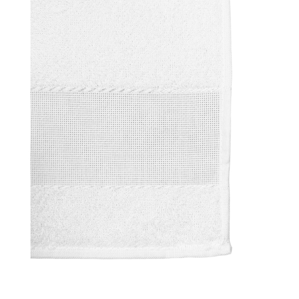 SET DE 3 TOALLAS DE GUARDERÍA EN COLOR LISO Todo Blanco con lona AIDA para bordado