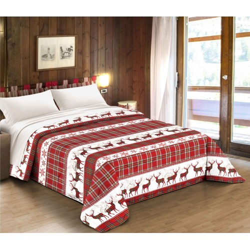 LANZO RED © TYROLEAN WINTER BOW QUILT made in Italy