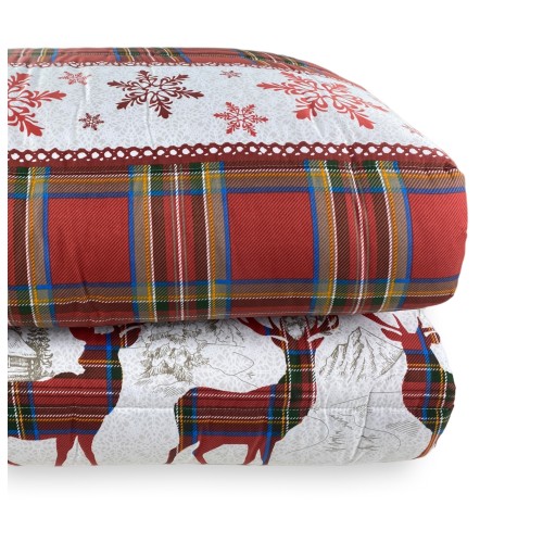 LANZO RED © TYROLEAN WINTER BOW QUILT made in Italy