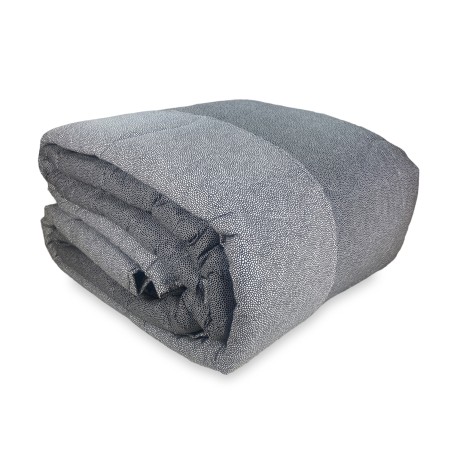 2 square quilt luxury plain black