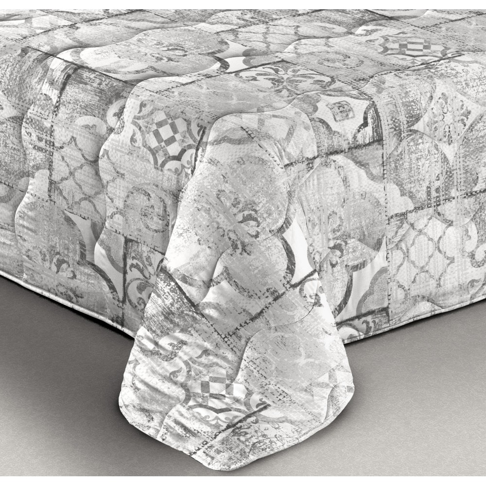 SORRENTO BOW © QUILT Grey Winter Duvet made in Italy