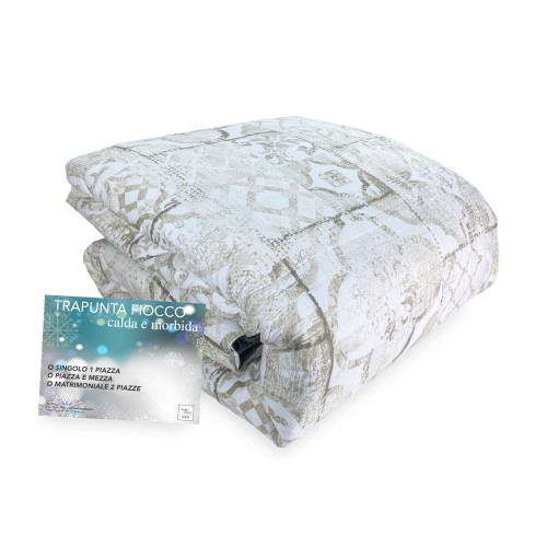 QUILT © BOW SORRENTO Beige Winter Duvet made in Italy