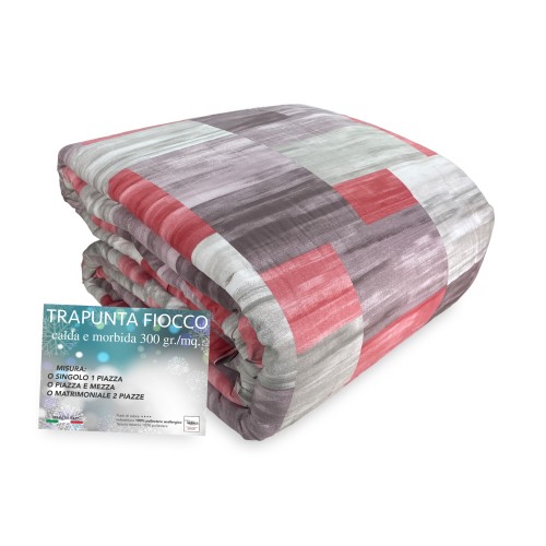 QUILT BOW © CHECKS Rote Winterdecke made in Italy