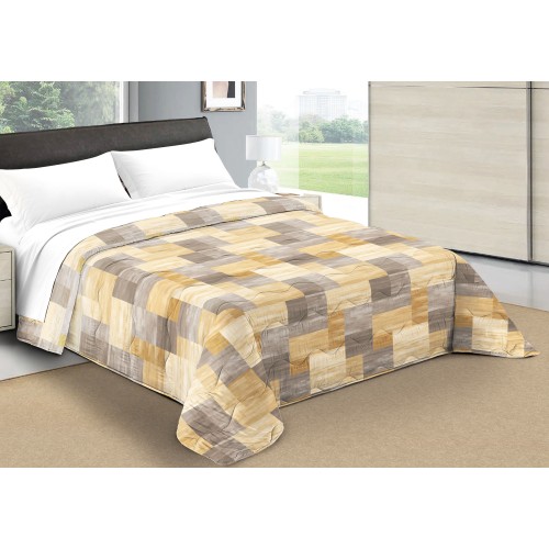 QUILT BOW © CHECK Beige Winter Duvet made in Italy