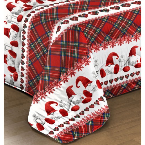 QUILT © BOW ELVES Rote Winterdecke made in Italy