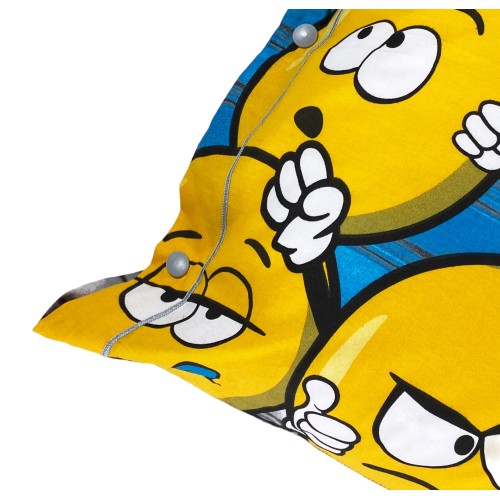 FUNDA NÓRDICA EMOJI CARITAS SONRIENTES SMILE NEW en puro algodón Made in Italy