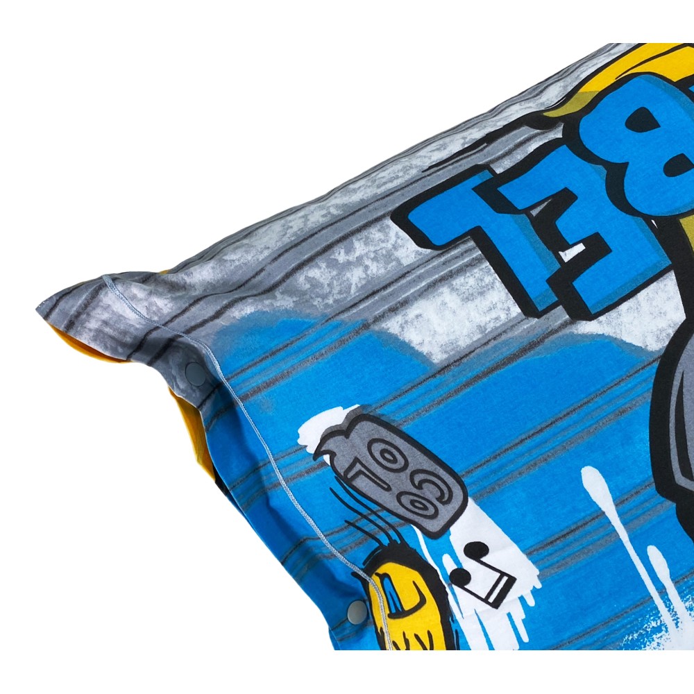 BETTBEZUG EMOJI SMILEYS LÄCHELN NEU aus reiner Baumwolle Made in Italy