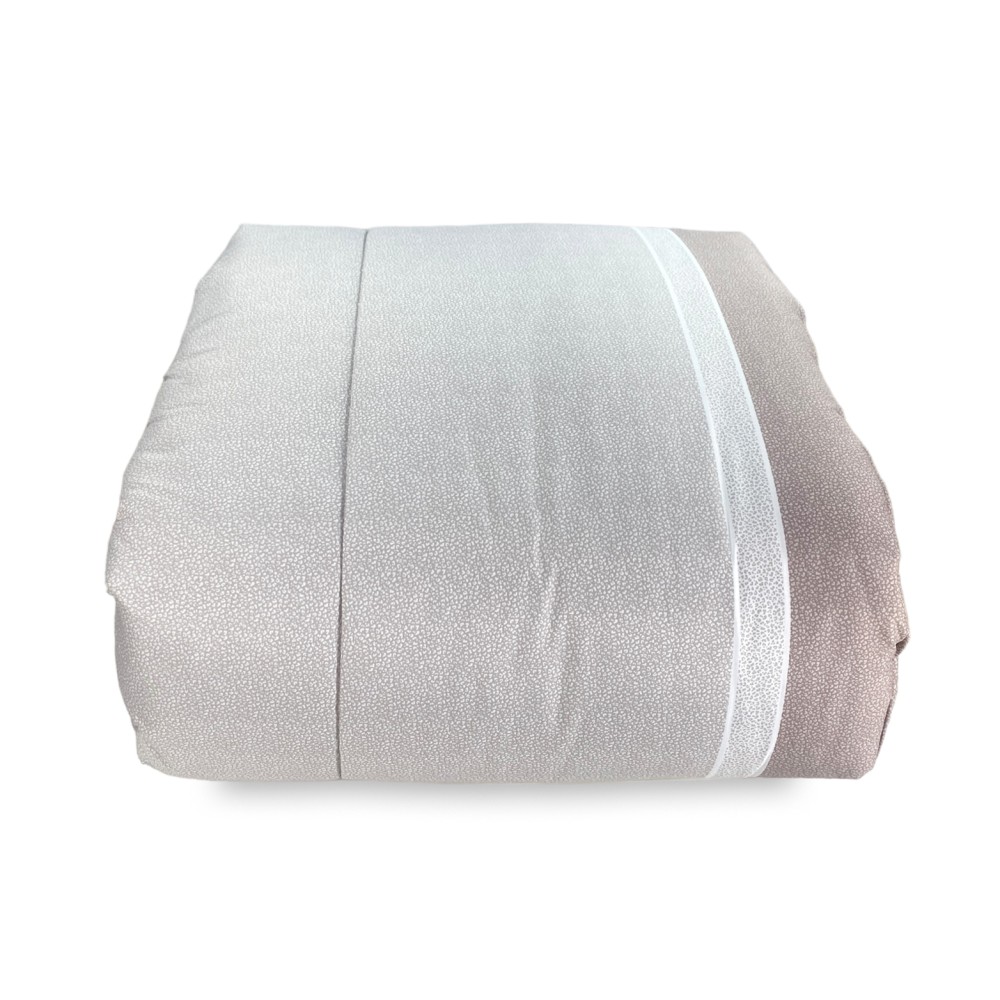 QUILT BEIGE Gepunktete Schleife © Winterbettdecke made in Italy