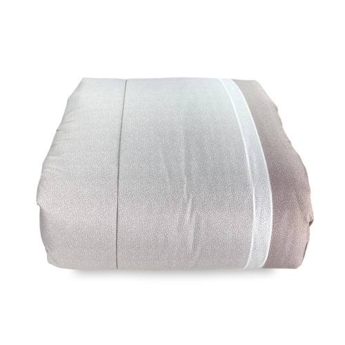 QUILT BEIGE Edredón de invierno con lazo © punteado hecho en Italia