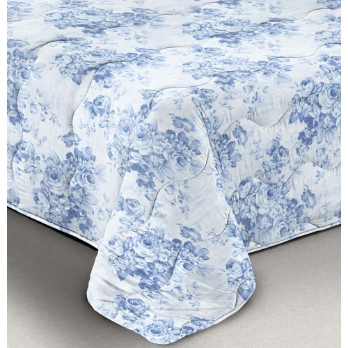 BAROQUE BOW © QUILT Blue Winter Duvet made in Italy