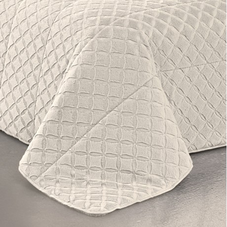 light cream faux fur duvet