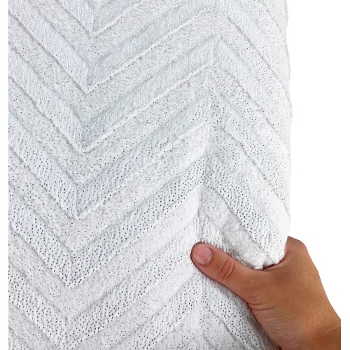 Piel sintética suave QUILT crema ligera 2 cuadrados dobles