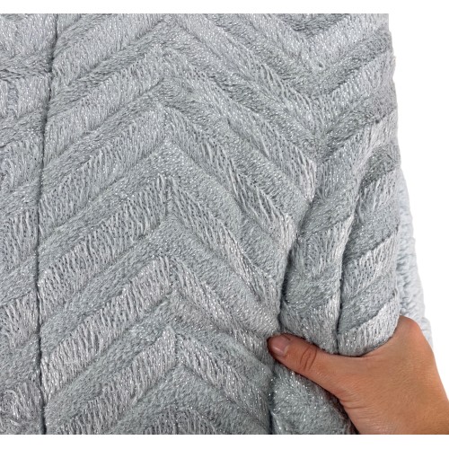 QUILT aus weichem Kunstfell SPIKE Grey 2 Doubles Double