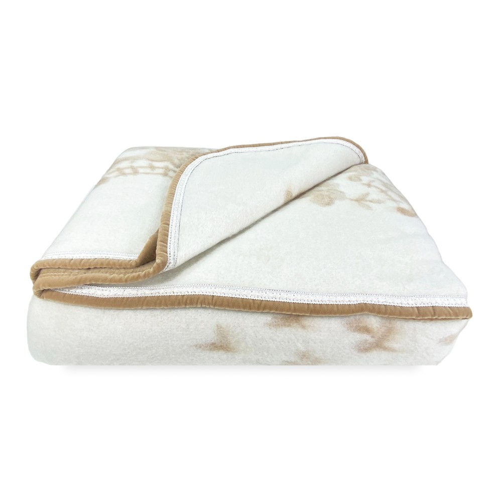 COPERTA Invernale IN PURA LANA MIMOSA-ANIROS Made in Italy