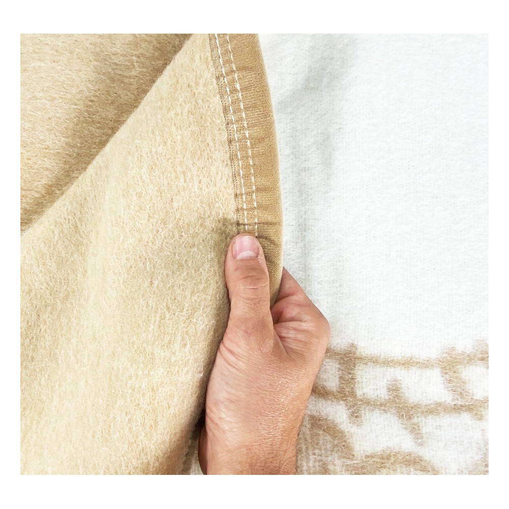 MANTA DE INVIERNO EN PURA LANA MIMOSA-ANIROS Made in Italy