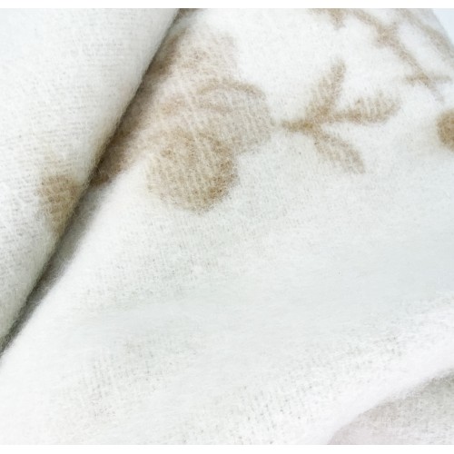 WINTER BLANKET IN PURE WOOL MIMOSA-ANIROS Made in Italy
