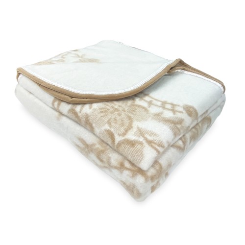 WINTER BLANKET IN PURE WOOL MIMOSA-ANIROS Made in Italy