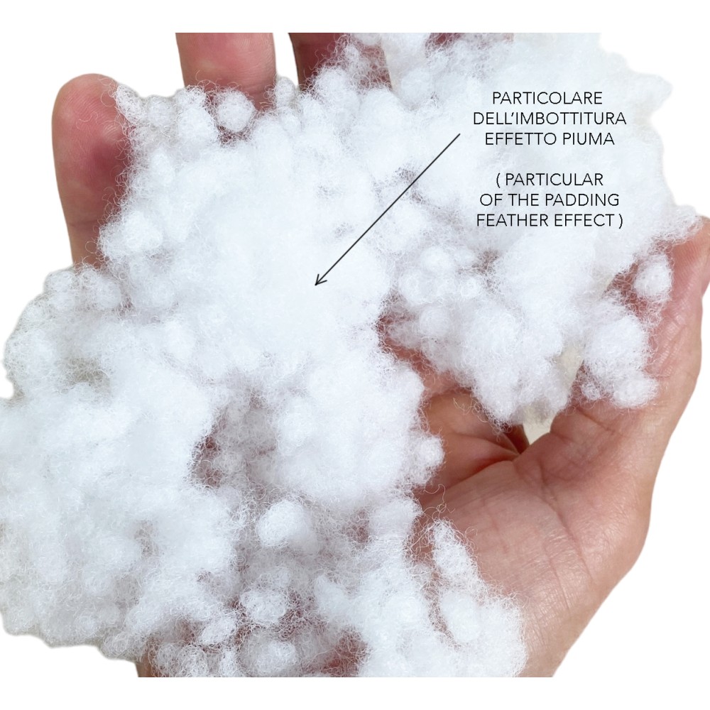 GOOD NIGHT Feather Effect Hypoallergenic Pillow in Microspheres Made in Italy