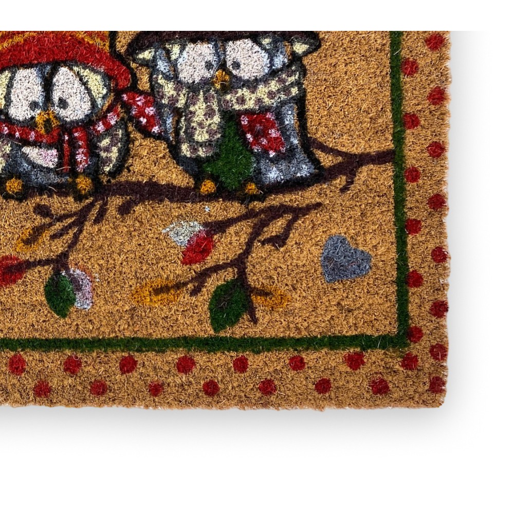 RUG Natural coconut doormat GUFETTI on the branches