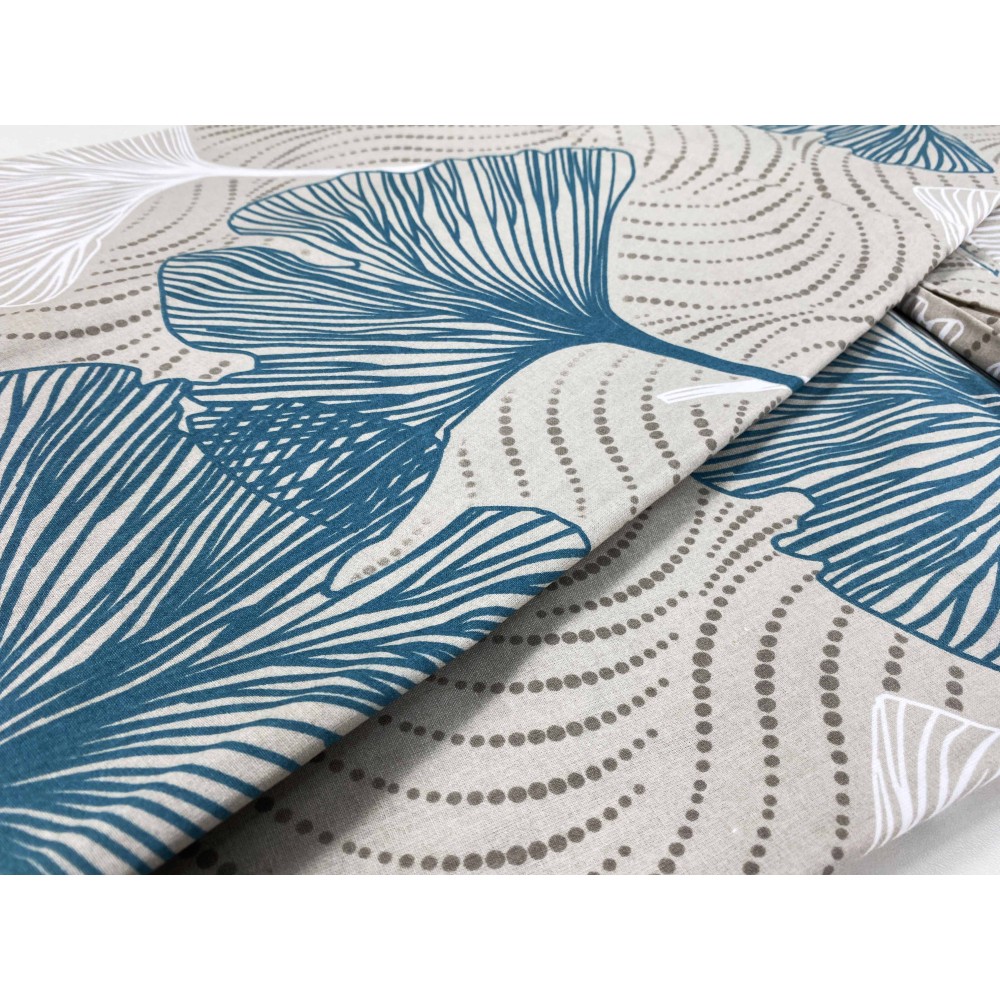 PETALI Green Duvet Cover in Pure Cotton Made in Italy